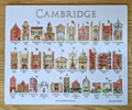 Place mat of Cambridge Colleges