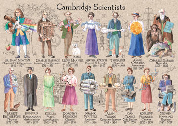 Cambridge scientists postcard