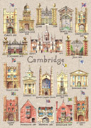 old colleges of Cambridge postcard