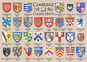 Cambridge college crests postcard