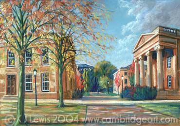 View towards Kenny Gate, Downing College