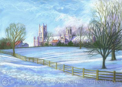 Ely Cathedral in the Snow
