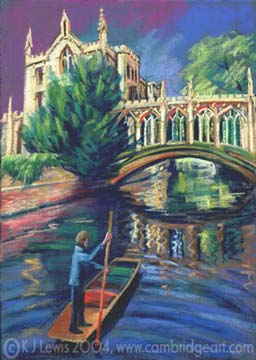 Punting under the Bridge of Sighs