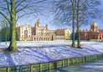 St Johns College in the Snow